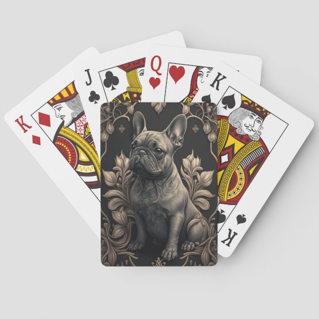 Französische Bulldog Classic Playing Cards Spielkarten (Rückseite)