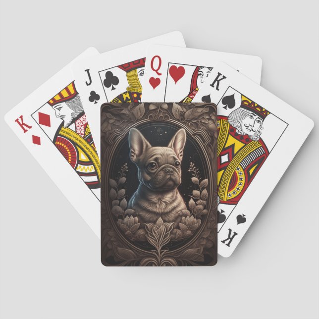Französische Bulldog Classic Playing Cards Spielkarten (Rückseite)