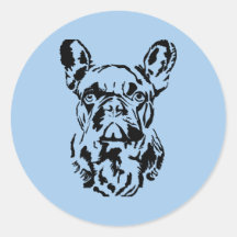 Französische Bulldog-Hand-Drak-Kunst