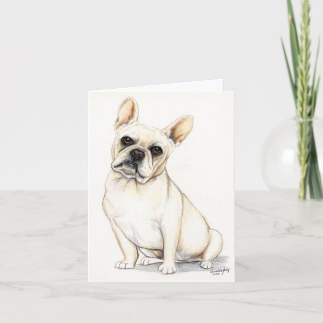 Französische Bulldog-Hunde-Kundenkarte Karte (Vorderseite)