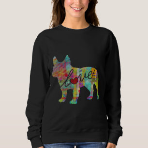 Französische Bulldog-Liebe eine helle und farbenfr Sweatshirt