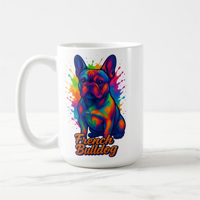 Französische Bulldog-Pop Kaffeetasse (Links)