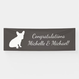 Französische Bulldog Themenparty - Babydusche neut Banner