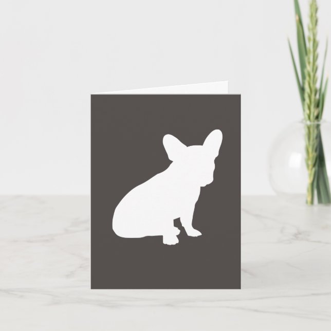 Französische Bulldog Themenparty - Babydusche neut Dankeskarte (Vorderseite)