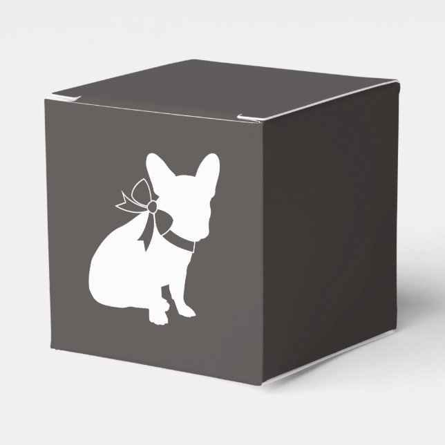 Französische Bulldog Themenparty - Babydusche neut Geschenkschachtel (Vorderseite)