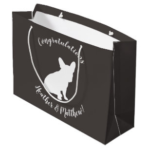 Französische Bulldog Themenparty - Babydusche neut Große Geschenktüte