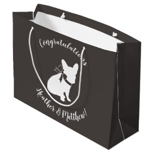 Französische Bulldog Themenparty - Babydusche neut Große Geschenktüte
