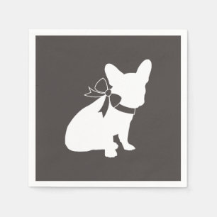 Französische Bulldog Themenparty - Babydusche neut Serviette