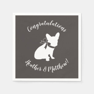 Französische Bulldog Themenparty - Babydusche neut Serviette