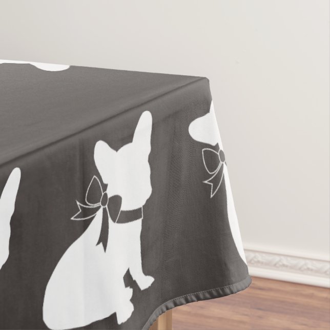 Französische Bulldog Themenparty - Babydusche neut Tischdecke (Beispiel)