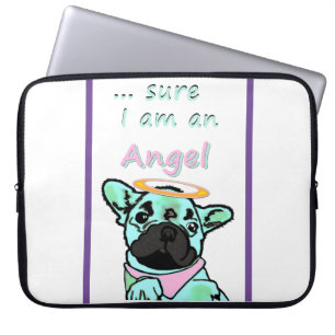 Französische Bulldogge Angel Laptophille Laptopschutzhülle