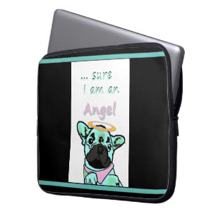 Französische Bulldogge Angel Laptopschutzhülle