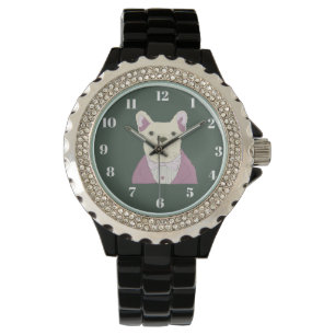Französische Bulldogge Armbanduhr