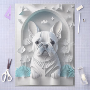 Französische Bulldogge aus Papier
