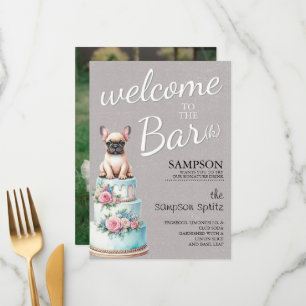 Französische Bulldogge Bar Menükarte