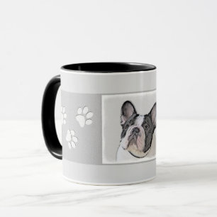 Französische Bulldogge (Brindle Pied) Malerei - Hu Tasse