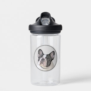 Französische Bulldogge (Brindle Pied) Malerei - Hu Trinkflasche