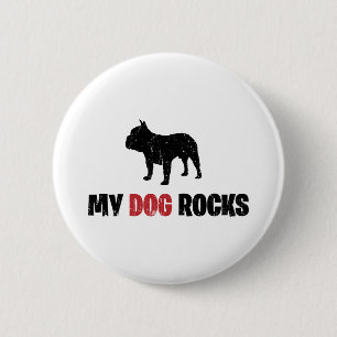 Französische Bulldogge Button