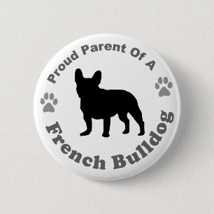 Französische Bulldogge Button
