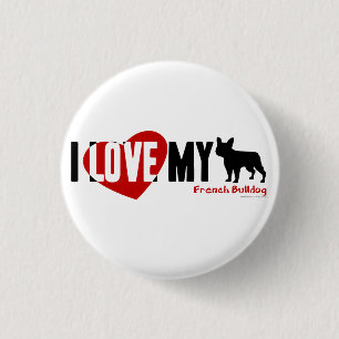 Französische Bulldogge Button