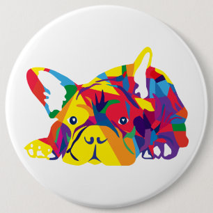 Französische Bulldogge Button