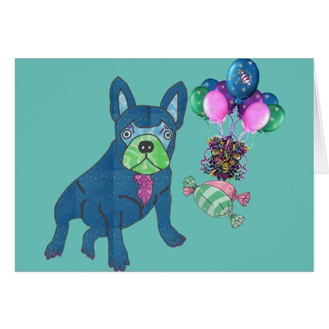 Französische Bulldogge Cartoon French Bulldog (Vorderseite (Horizontal))