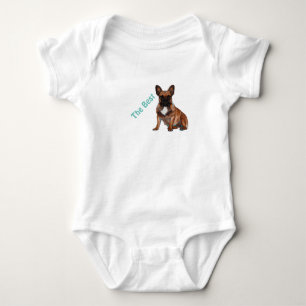 Französische Bulldogge Cartoon French Bulldog Baby Strampler