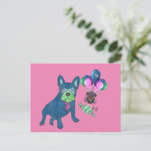 Französische Bulldogge Cartoon French Bulldog Postkarte