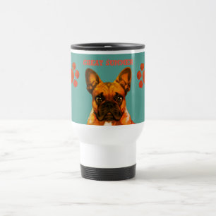 Französische Bulldogge Cartoon French Bulldog Reisebecher