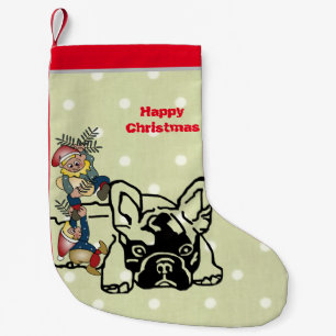 Französische Bulldogge Christmas French Bulldog Kleiner Weihnachtsstrumpf