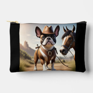 Französische Bulldogge Cowboyhut French Bulldog Zubehörtasche