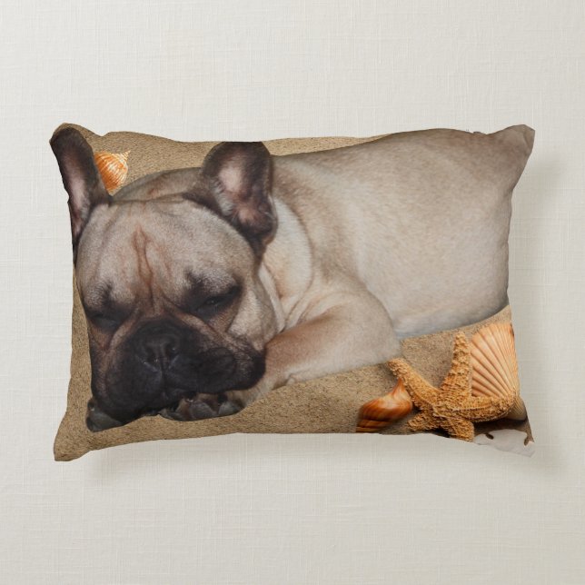 Französische. Bulldogge  Dekokissen (Vorderseite)