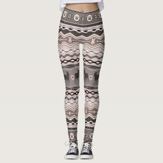 Französische Bulldogge - dekoratives Muster in den Leggings
