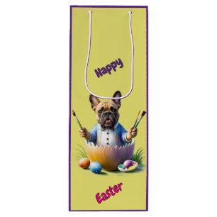 Französische Bulldogge Ei Ostern French Bulldog Geschenktüte Für Weinflaschen