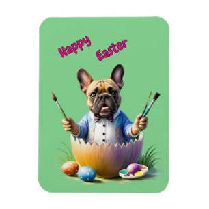 Französische Bulldogge Ei Ostern French Bulldog Magnet