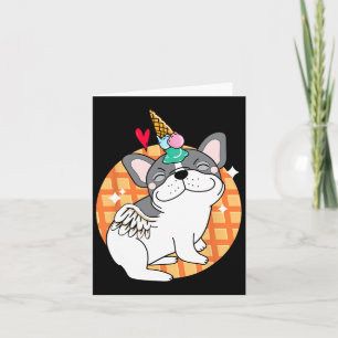 Französische Bulldogge Eis Frenchie Geburtstag Karte