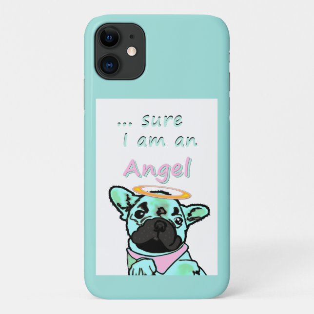 Französische Bulldogge Engel French Bulldog Case-Mate iPhone Hülle (Rückseite)