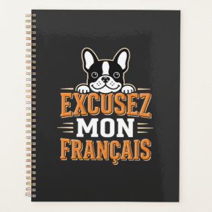 Französische Bulldogge Excusez Mon Franais Design Planer