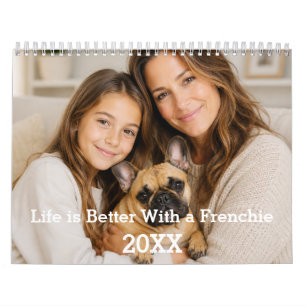 Französische Bulldogge Familienfoto Frenchie 2027 Kalender