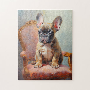 Französische Bulldogge Fawn-Welpe