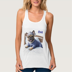 Französische Bulldogge Festival Sleep Day Bulldog Tank Top