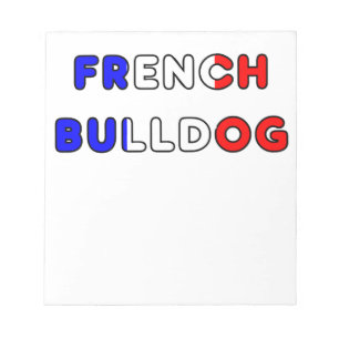 französische Bulldogge flg im Namen Notizblock
