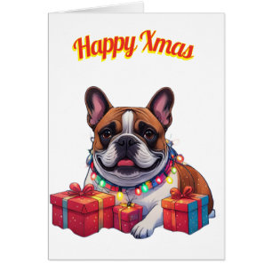 Französische Bulldogge French Bulldog Lichterkette