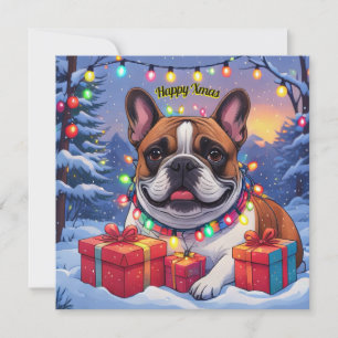 Französische Bulldogge French Bulldog Weihnachten