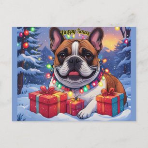 Französische Bulldogge French Bulldog Weihnachten