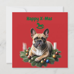 Französische Bulldogge French Bulldog Weihnachten