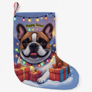 Französische Bulldogge French Bulldog Weihnachten Kleiner Weihnachtsstrumpf