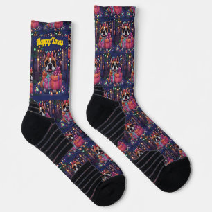 Französische Bulldogge French Bulldog Weihnachten Socken