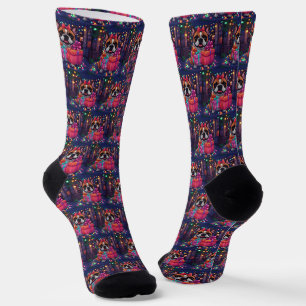 Französische Bulldogge French Bulldog Weihnachten Socken