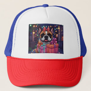 Französische Bulldogge French Bulldog Weihnachten Truckerkappe